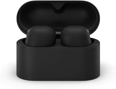 黒いワイヤレスイヤホン充電ケース