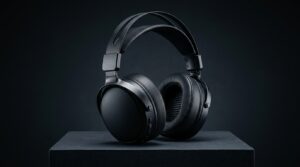 黒いゲーミングヘッドホン